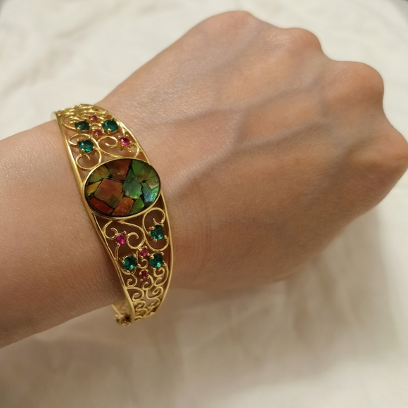 Ammolite bangel - Picture 7 of 7